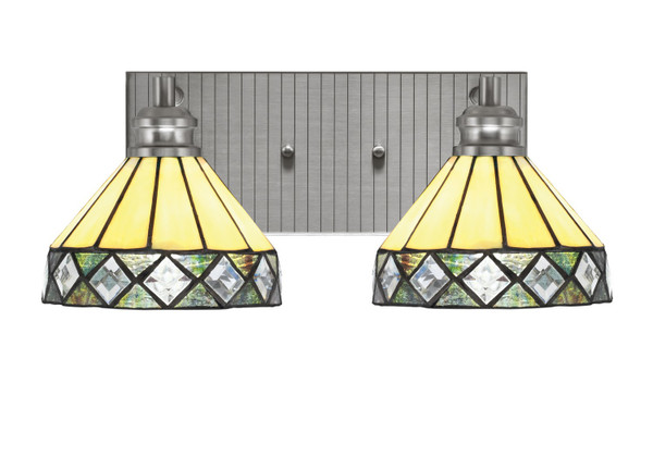 Toltec Lighting - 1162-BN-9405 - Two Light Bath Bar - Edge - Brushed Nickel