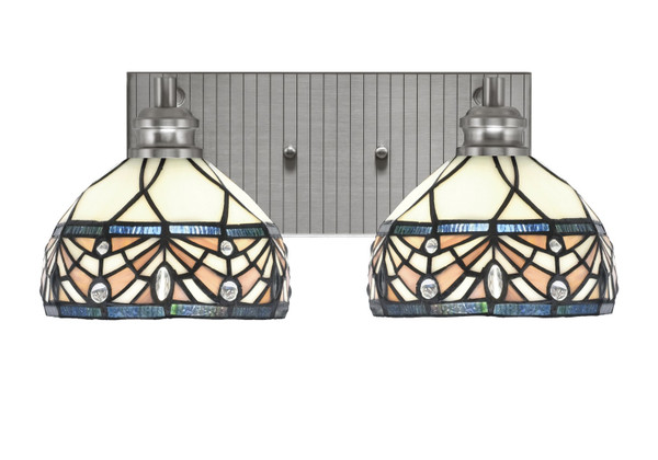 Toltec Lighting - 1162-BN-9485 - Two Light Bath Bar - Edge - Brushed Nickel