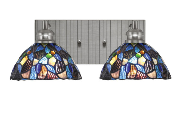 Toltec Lighting - 1162-BN-9955 - Two Light Bath Bar - Edge - Brushed Nickel