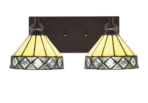 Toltec Lighting - 1162-ES-9405 - Two Light Bath Bar - Edge - Espresso
