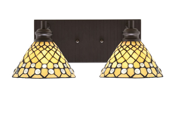 Toltec Lighting - 1162-ES-9415 - Two Light Bath Bar - Edge - Espresso