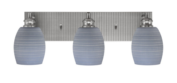 Toltec Lighting - 1163-BN-4022 - Three Light Bath Bar - Edge - Brushed Nickel