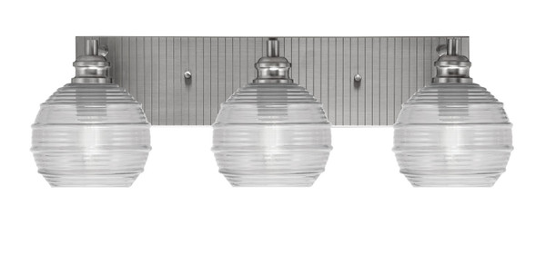 Toltec Lighting - 1163-BN-5110 - Three Light Bath Bar - Edge - Brushed Nickel
