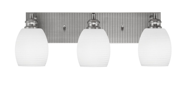 Toltec Lighting - 1163-BN-615 - Three Light Bath Bar - Edge - Brushed Nickel