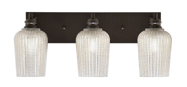 Toltec Lighting - 1163-ES-4253 - Three Light Bath Bar - Edge - Espresso