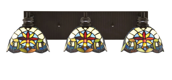 Toltec Lighting - 1163-ES-9365 - Three Light Bath Bar - Edge - Espresso