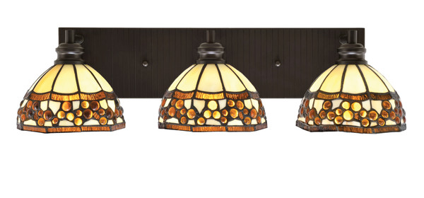 Toltec Lighting - 1163-ES-9975 - Three Light Bath Bar - Edge - Espresso
