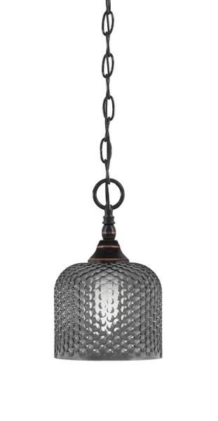 Toltec Lighting - 11-BC-4612 - One Light Mini Pendant - Chain - Black Copper