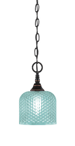 Toltec Lighting - 11-BC-4615 - One Light Mini Pendant - Chain - Black Copper