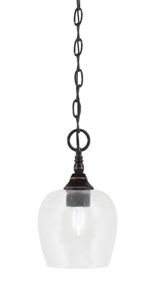 Toltec Lighting - 11-BC-4810 - One Light Mini Pendant - Chain - Black Copper