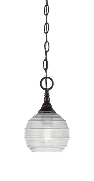 Toltec Lighting - 11-BC-5110 - One Light Mini Pendant - Chain - Black Copper