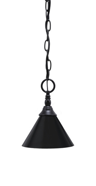 Toltec Lighting - 11-MB-421-MB - One Light Mini Pendant - Chain - Matte Black