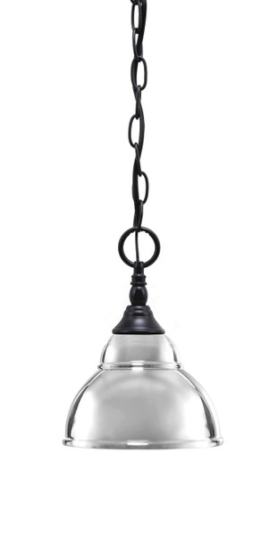 Toltec Lighting - 11-MB-427-CH - One Light Mini Pendant - Chain - Matte Black
