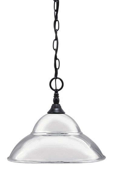 Toltec Lighting - 11-MB-428-CH - One Light Mini Pendant - Chain - Matte Black