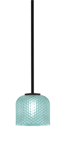 Toltec Lighting - 1201-MB-4615 - One Light Mini Pendant - Franklin - Matte Black