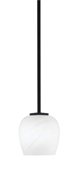 Toltec Lighting - 1201-MB-4811 - One Light Mini Pendant - Franklin - Matte Black