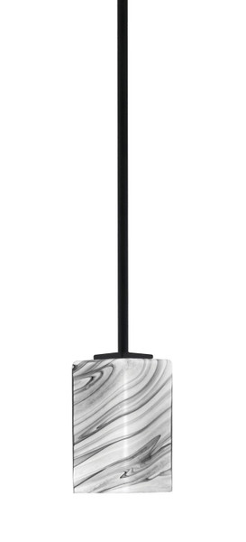 Toltec Lighting - 1201-MB-549 - One Light Mini Pendant - Franklin - Matte Black