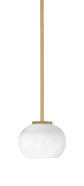 Toltec Lighting - 1201-NAB-212 - One Light Mini Pendant - Franklin - New Age Brass