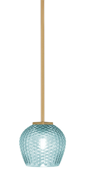 Toltec Lighting - 1201-NAB-4605 - One Light Mini Pendant - Franklin - New Age Brass