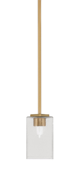 Toltec Lighting - 1201-NAB-530 - One Light Mini Pendant - Franklin - New Age Brass