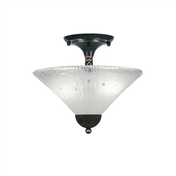 Toltec Lighting - 120-BC-701 - Two Light Semi-Flush Mount - Any - Black Copper