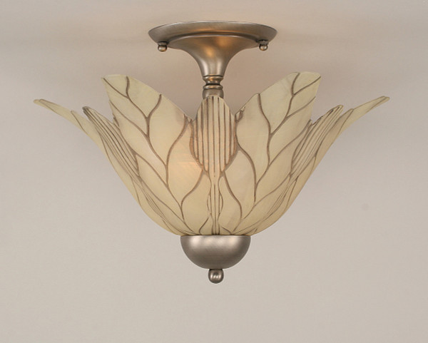Toltec Lighting - 120-BN-102 - Two Light Semi Flush - Any - Brushed Nickel