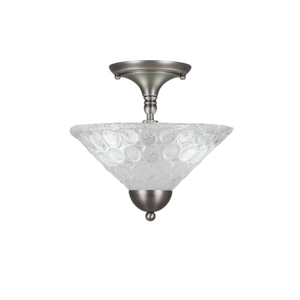 Toltec Lighting - 120-BN-441 - Two Light Semi-Flush Mount - Any - Brushed Nickel