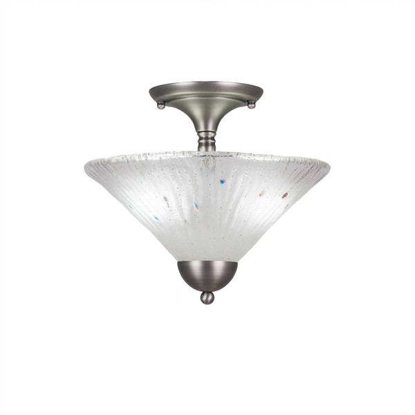 Toltec Lighting - 120-BN-701 - Two Light Semi-Flush Mount - Any - Brushed Nickel