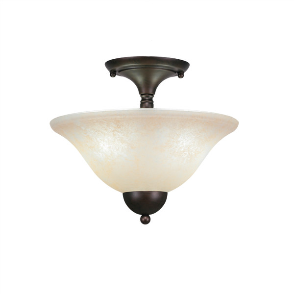 Toltec Lighting - 120-BRZ-523 - Two Light Semi-Flush - Any - Bronze
