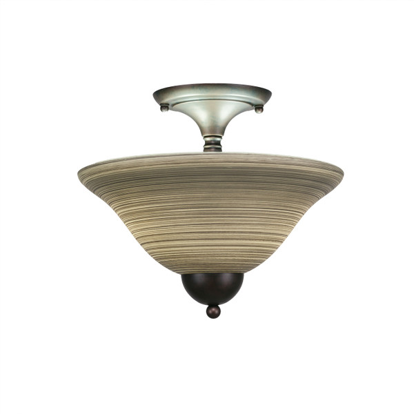 Toltec Lighting - 120-BRZ-604 - Two Light Semi-Flush Mount - Any - Bronze