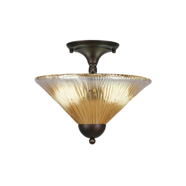 Toltec Lighting - 120-BRZ-700 - Two Light Semi-Flush Mount - Any - Bronze