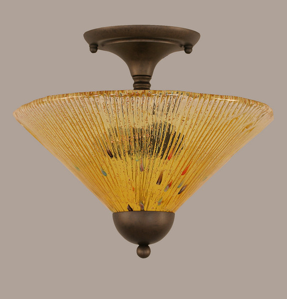 Toltec Lighting - 120-BRZ-774 - Two Light Semi-Flush Mount - Any - Bronze