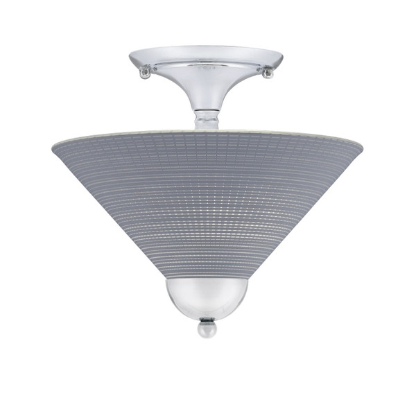 Toltec Lighting - 120-CH-4002 - Two Light Semi-Flush Mount - Semi-Flushes - Chrome