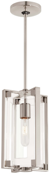 George Kovacs - P1401-613 - One Light Mini Pendant - Crystal-Clear - Polished Nickel