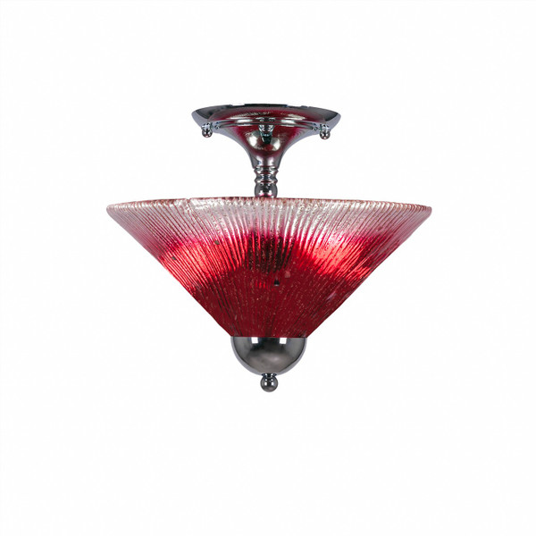 Toltec Lighting - 120-CH-706 - Two Light Semi-Flush Mount - Any - Chrome