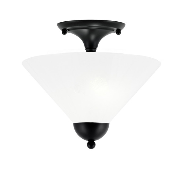 Toltec Lighting - 120-MB-2121 - Two Light Semi-Flush Mount - Semi-Flushes - Matte Black