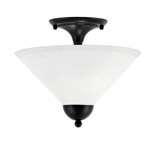 Toltec Lighting - 120-MB-316 - Two Light Semi-Flush Mount - Semi-Flushes - Matte Black