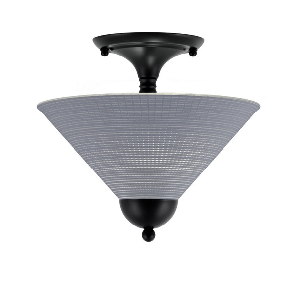 Toltec Lighting - 120-MB-4002 - Two Light Semi-Flush Mount - Semi-Flushes - Matte Black