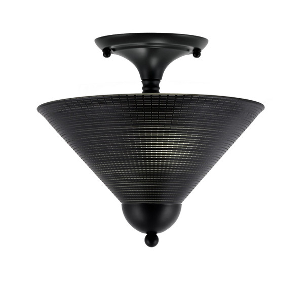 Toltec Lighting - 120-MB-4009 - Two Light Semi-Flush Mount - Semi-Flushes - Matte Black