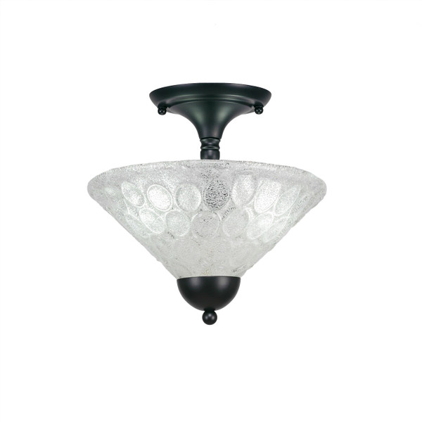 Toltec Lighting - 120-MB-441 - Two Light Semi-Flush Mount - Any - Matte Black