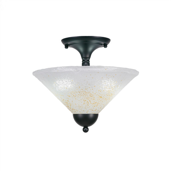 Toltec Lighting - 120-MB-702 - Two Light Semi-Flush Mount - Any - Matte Black