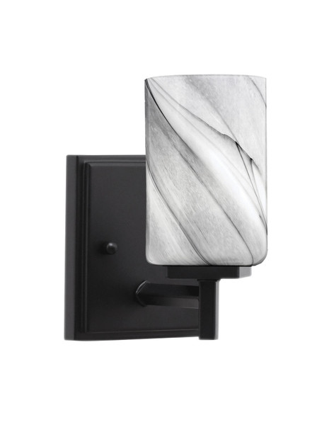Toltec Lighting - 1211-MB-3009 - One Light Wall Sconce - Franklin - Matte Black