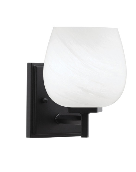 Toltec Lighting - 1211-MB-4811 - One Light Wall Sconce - Franklin - Matte Black