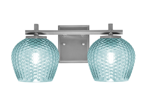 Toltec Lighting - 1212-GP-4605 - Two Light Bath Bar - Franklin - Graphite