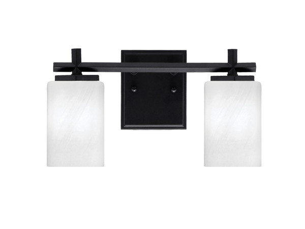 Toltec Lighting - 1212-MB-3001 - Two Light Bath Bar - Franklin - Matte Black