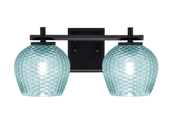 Toltec Lighting - 1212-MB-4605 - Two Light Bath Bar - Franklin - Matte Black
