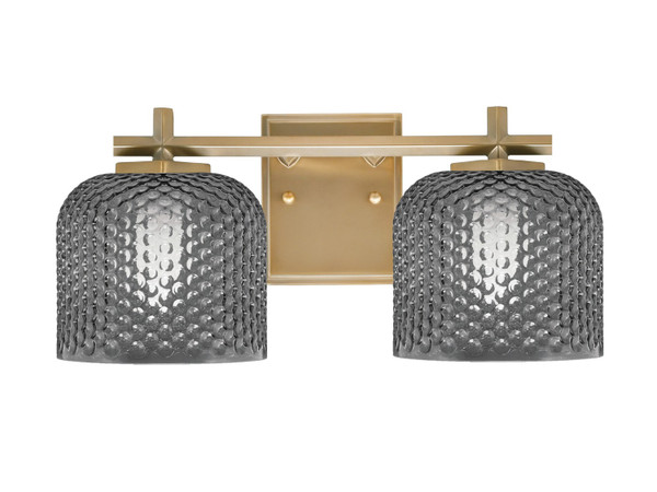 Toltec Lighting - 1212-NAB-4612 - Two Light Bath Bar - Franklin - New Age Brass