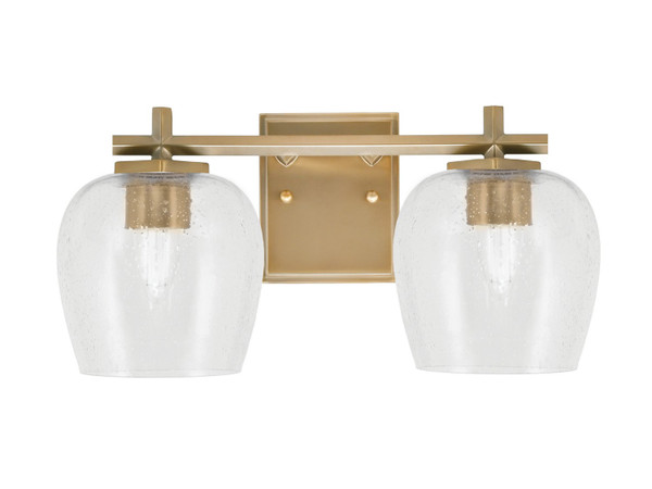 Toltec Lighting - 1212-NAB-4810 - Two Light Bath Bar - Franklin - New Age Brass