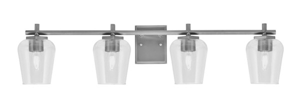 Toltec Lighting - 1214-GP-210 - Four Light Bath Bar - Franklin - Graphite