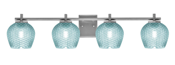 Toltec Lighting - 1214-GP-4605 - Four Light Bath Bar - Franklin - Graphite